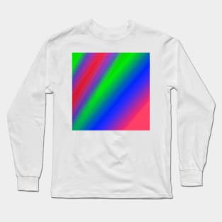 RED BLUE GREEN ABSTRACT TEXTURE PAINTING Long Sleeve T-Shirt